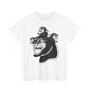 “Cerberus Chernobyl Cat” T-Shirt – Three Times the Cat-titude - Image 52
