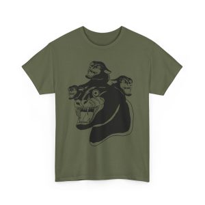 “Cerberus Chernobyl Cat” T-Shirt – Three Times the Cat-titude - Image 68