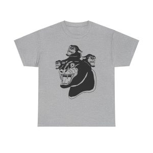 “Cerberus Chernobyl Cat” T-Shirt – Three Times the Cat-titude - Image 46