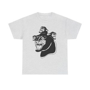 “Cerberus Chernobyl Cat” T-Shirt – Three Times the Cat-titude - Image 70