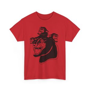 “Cerberus Chernobyl Cat” T-Shirt – Three Times the Cat-titude - Image 40