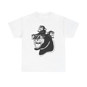 “Cerberus Chernobyl Cat” T-Shirt – Three Times the Cat-titude - Image 50