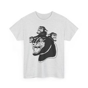 “Cerberus Chernobyl Cat” T-Shirt – Three Times the Cat-titude - Image 72