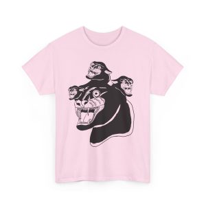 “Cerberus Chernobyl Cat” T-Shirt – Three Times the Cat-titude - Image 24