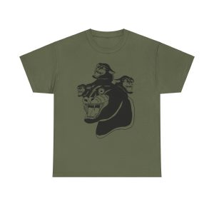 “Cerberus Chernobyl Cat” T-Shirt – Three Times the Cat-titude - Image 66