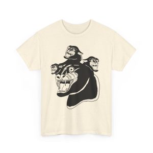 “Cerberus Chernobyl Cat” T-Shirt – Three Times the Cat-titude - Image 32